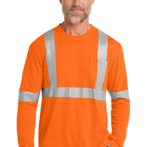 CornerStone® ANSI 107 Class 2 Long Sleeve Safety T-Shirt.