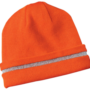 CornerStone® - Enhanced Visibility Beanie with Reflective Stripe.