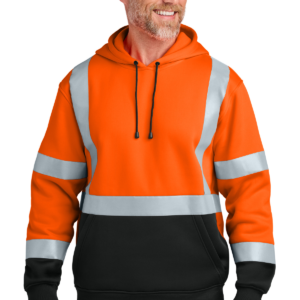 CornerStone® ANSI 107 Class 3 Heavy-Duty Fleece Pullover Hoodie