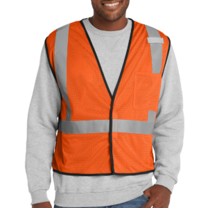 CornerStone ® ANSI 107 Class 2 Economy Mesh One-Pocket Vest.