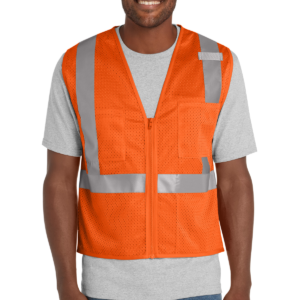 CornerStone ® ANSI 107 Class 2 Mesh Zippered Vest.