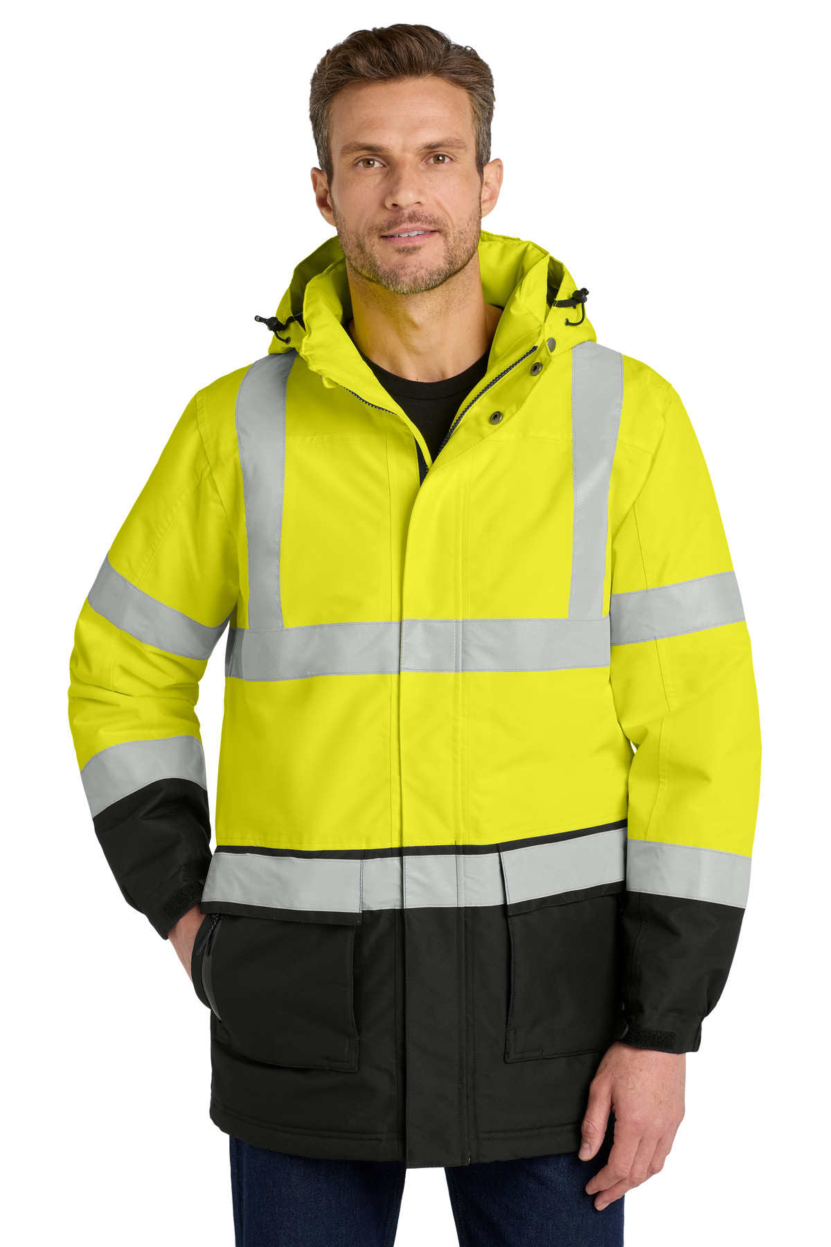 Port Authority® ANSI 107 Class 3 Safety Heavyweight Parka.