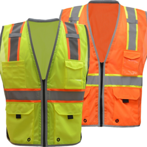 Class 2 Hype-Lite Safety Vest w/ Black Sides