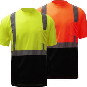 Class 2 Safety T-Shirt with Black Bottom