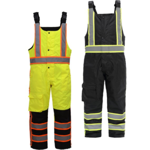 Class E Premium Two Tone Poly-Filled Winter Insulated Bibs w/ Multi Pockets
