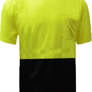 Non-ANSI Crew Neck Short Sleeve T-Shirt - Lime/Black Bottom