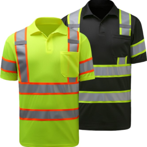 Two Tone Short Sleeve Polo Shirt